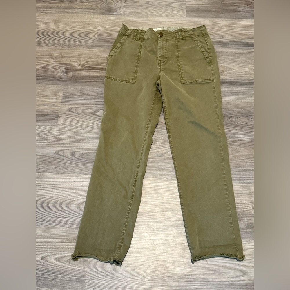Pilcro Anthropologie Jefferson Utility Pant in Olive Women’s size 26